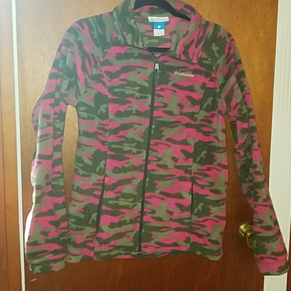 Columbia Polar Fleece Coat Pink Camo 